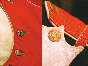 tunic buttons of the 53rd Infantry Regiment