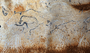 Chauvet Cave paintings, claw marks