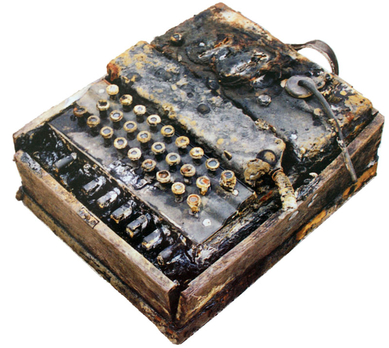 German WWII coding machine found on