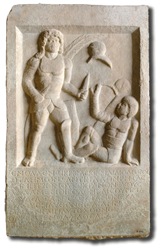 gladiator Diodorus' tombstone