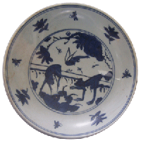 A plate retrieved from the Nan'ao Number One wreck.
