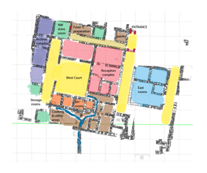 Plan of excavation site
