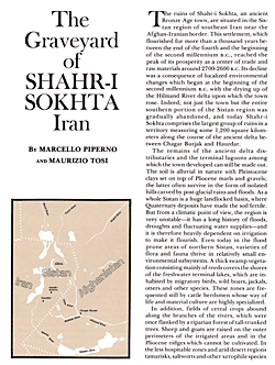 Our 1975 coverage of the excavations at Shahr-i-Sokhta, Iran