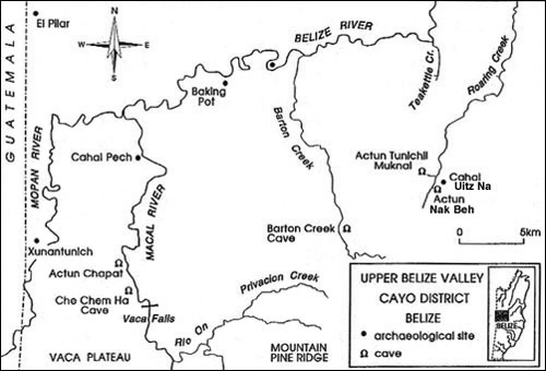 Map of Cave Sites.